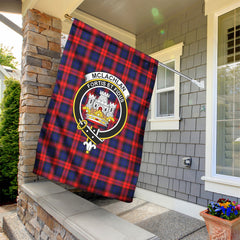 McLachlan Modern Tartan Crest Garden Flag