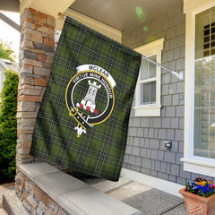 McLean Hunting Tartan Crest Garden Flag