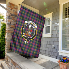 McLennan Modern Tartan Crest Garden Flag