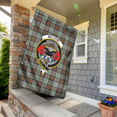 McLeod of Harris Weathered Tartan Crest Garden Flag