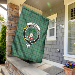 Ross Hunting Ancient Tartan Crest Garden Flag