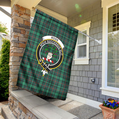 Ross Hunting Modern Tartan Crest Garden Flag