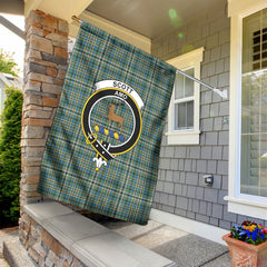 Scott Green Ancient Tartan Crest Garden Flag