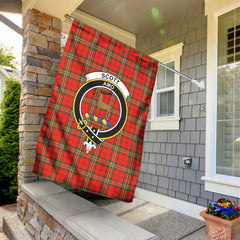 Scott Modern Tartan Crest Garden Flag