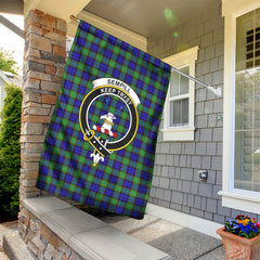 Sempill Modern Tartan Crest Garden Flag