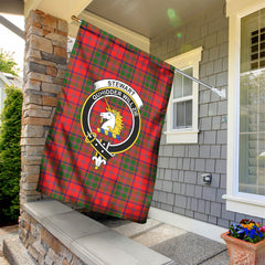 Stewart of Appin Modern Tartan Crest Garden Flag