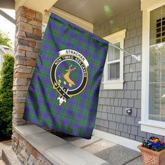 Strachan Tartan Crest Garden Flag