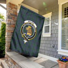 Walker Hunting Tartan Crest Garden Flag