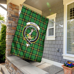 Wallace Hunting Modern Tartan Crest Garden Flag