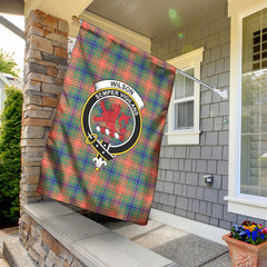 Wilson Ancient Tartan Crest Garden Flag