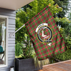 Ainslie Tartan Crest Garden Flag