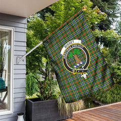 Bisset Tartan Crest Garden Flag