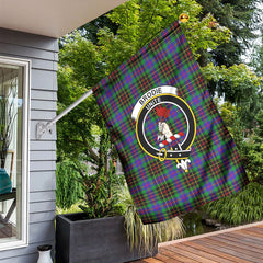 Brodie Hunting Modern Tartan Crest Garden Flag