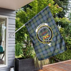 Cameron of Erracht Ancient Tartan Crest Garden Flag