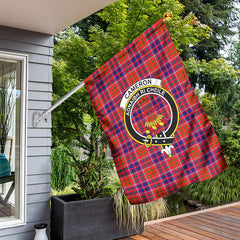 Cameron of Lochiel Modern Tartan Crest Garden Flag