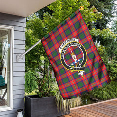 Charteris (Earl of Wemyss) Tartan Crest Garden Flag