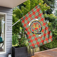 Chattan Tartan Crest Garden Flag