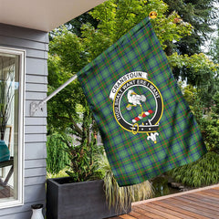 Cranstoun Tartan Crest Garden Flag