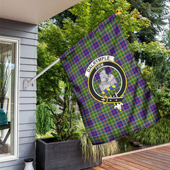 Dalrymple Tartan Crest Garden Flag