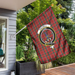 Dalzell Tartan Crest Garden Flag