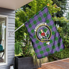 Elphinstone Tartan Crest Garden Flag