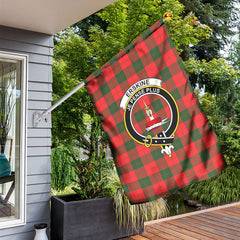 Erskine Modern Tartan Crest Garden Flag