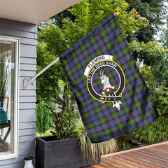 Fleming Tartan Crest Garden Flag