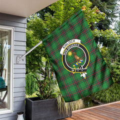 Kinloch Tartan Crest Garden Flag