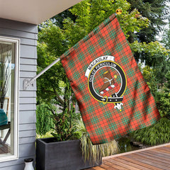 MacAulay Ancient Tartan Crest Garden Flag