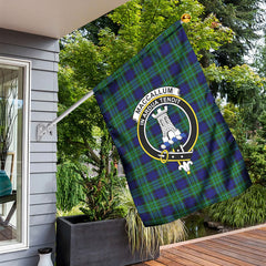 MacCallum Modern Tartan Crest Garden Flag