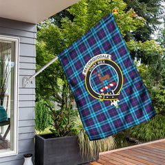 MacCorquodale Tartan Crest Garden Flag