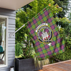 MacDonald (Clan Ranald) Tartan Crest Garden Flag