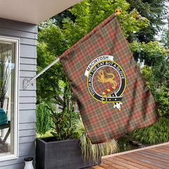 MacIntosh Hunting Weathered Tartan Crest Garden Flag