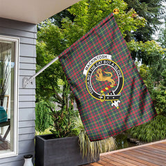 MacKintosh Hunting Modern Tartan Crest Garden Flag