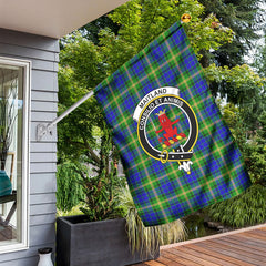 Maitland Tartan Crest Garden Flag