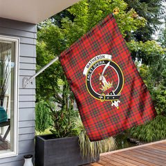 Matheson Modern Tartan Crest Garden Flag