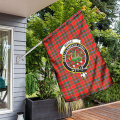 Maule Tartan Crest Garden Flag