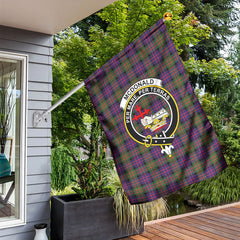 McDonald Modern Tartan Crest Garden Flag