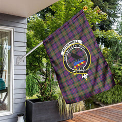 McDonnell of Glengarry Modern Tartan Crest Garden Flag