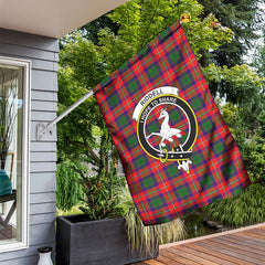 Riddell Tartan Crest Garden Flag