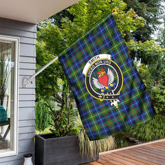 Smith Modern Tartan Crest Garden Flag