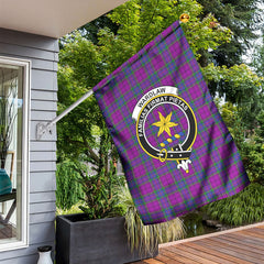 Wardlaw Modern Tartan Crest Garden Flag