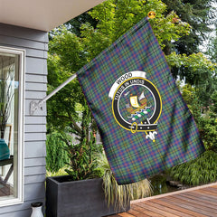 Wood Tartan Crest Garden Flag