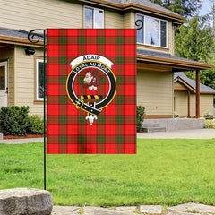Adair Modern Tartan Crest Garden Flag