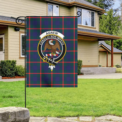 Agnew Modern Tartan Crest Garden Flag