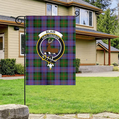 Blair Modern Tartan Crest Garden Flag
