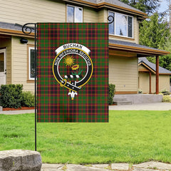 Buchan Modern Tartan Crest Garden Flag