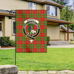 Burnett Ancient Tartan Crest Garden Flag
