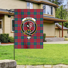 Byres Tartan Crest Garden Flag