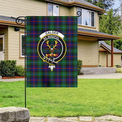 Calder Tartan Crest Garden Flag